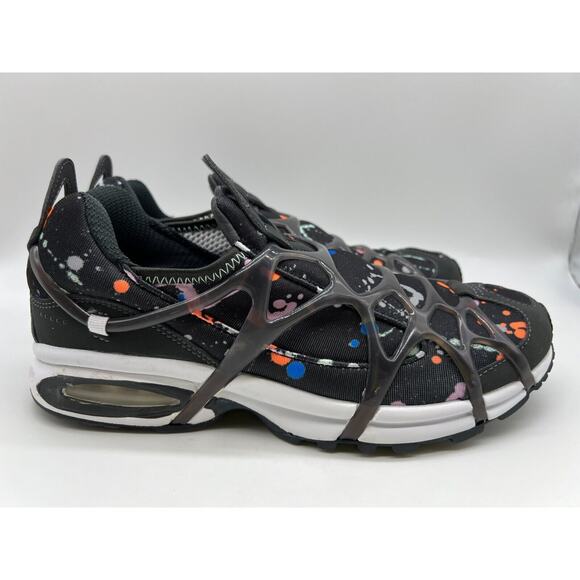 Nike Air Kukini Paint Splatter DV1894-001 Black Running Sneakers Men's Size 9.5 - Picture 1 of 12